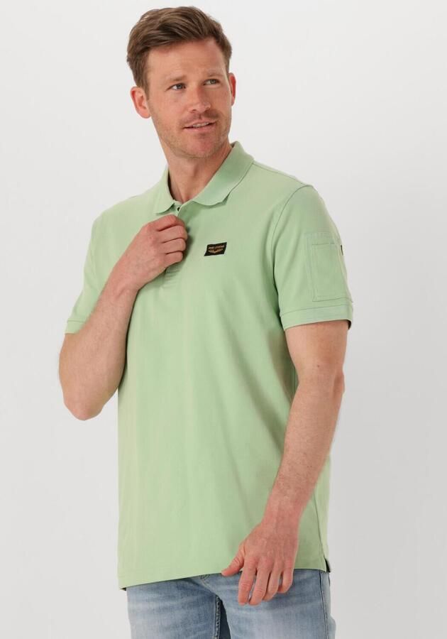PME LEGEND Heren Polo's & T-shirts Trackway Polo Groen - Foto 4