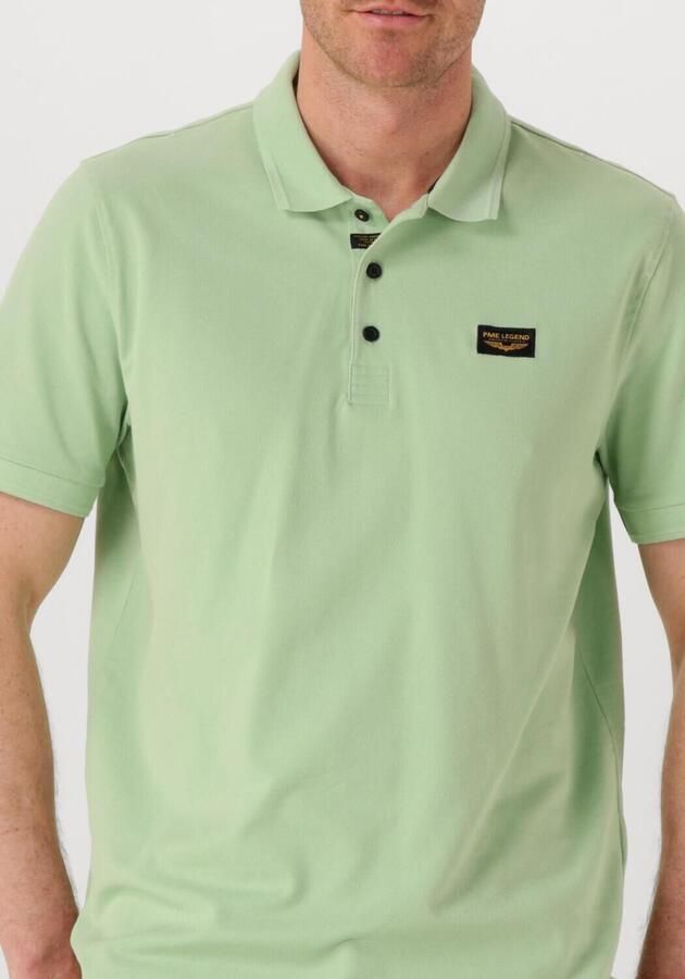 PME LEGEND Heren Polo's & T-shirts Trackway Polo Groen - Foto 3