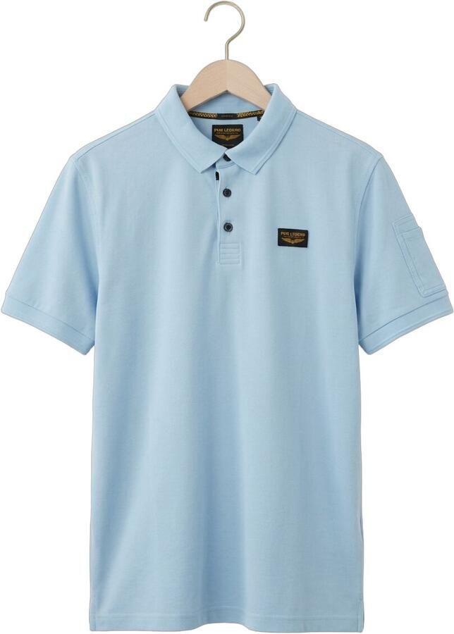 PME LEGEND Heren Polo's & T-shirts Trackway Polo Lichtblauw - Foto 2