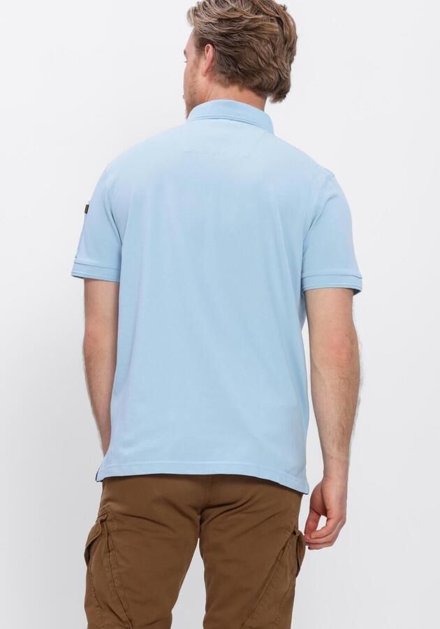 PME LEGEND Heren Polo's & T-shirts Trackway Polo Lichtblauw - Foto 3