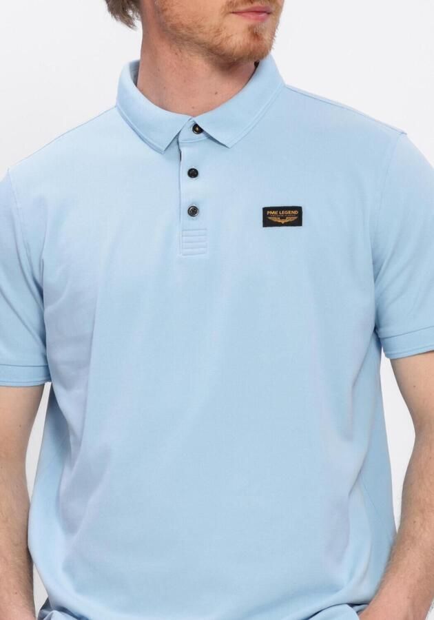 PME LEGEND Heren Polo's & T-shirts Trackway Polo Lichtblauw - Foto 4