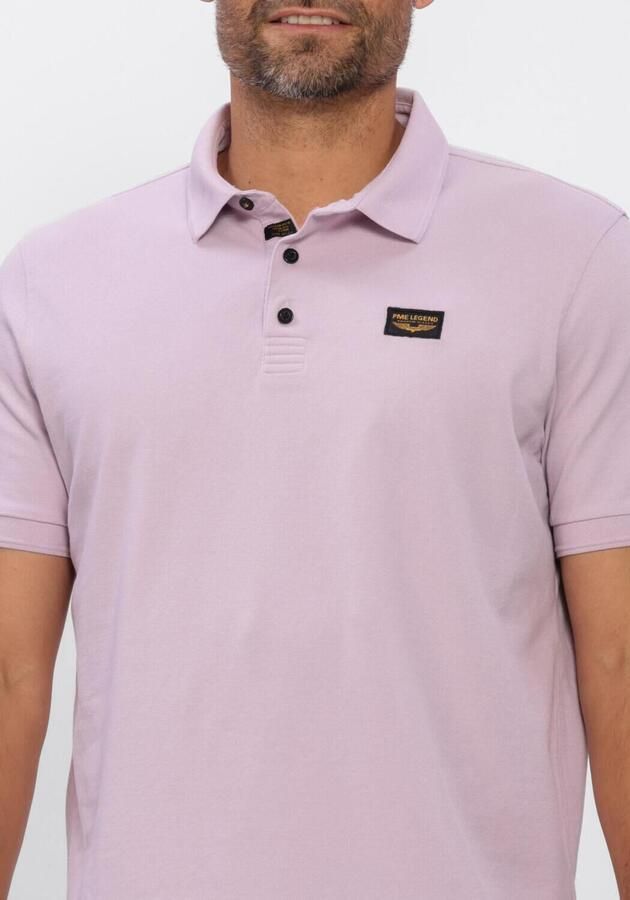 PME LEGEND Heren Polo's & T-shirts Trackway Polo Lila - Foto 4
