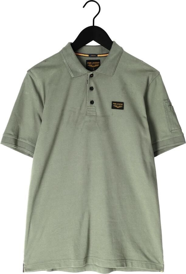 PME LEGEND Heren Polo's & T-shirts Trackway Polo Olijf - Foto 3