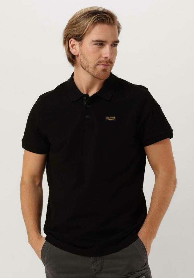 PME LEGEND Heren Polo's & T-shirts Trackway Polo Zwart - Foto 4