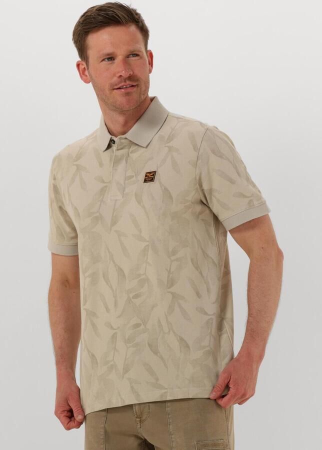 PME LEGEND Heren Polo's & T-shirts Two Tone Pique Printed Beige - Foto 4