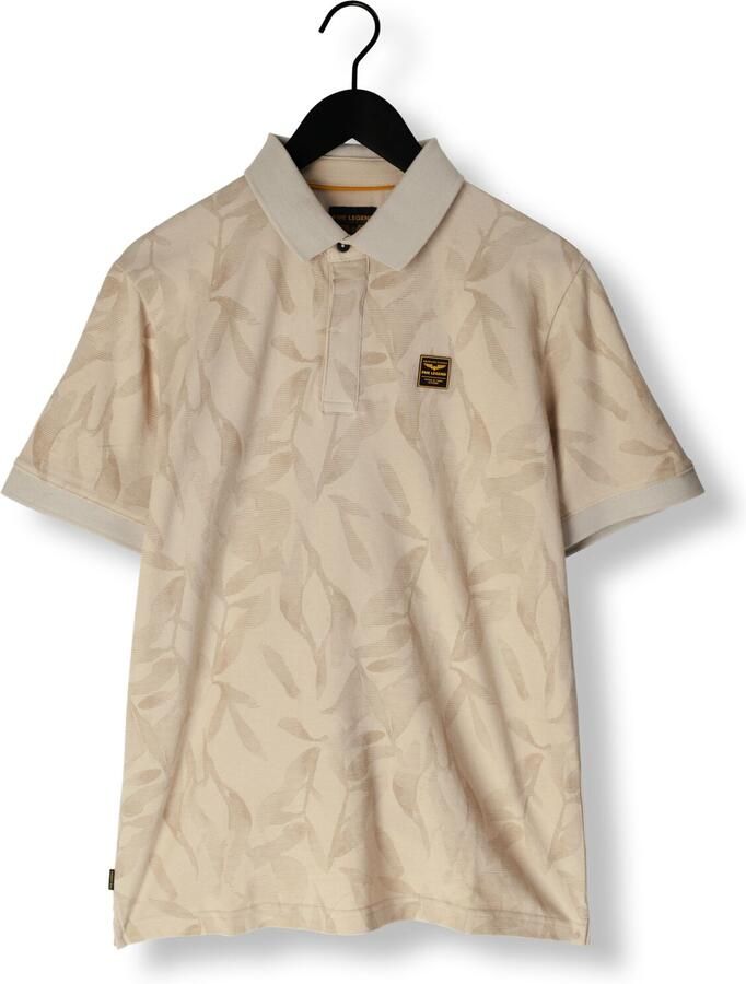 PME LEGEND Heren Polo's & T-shirts Two Tone Pique Printed Beige