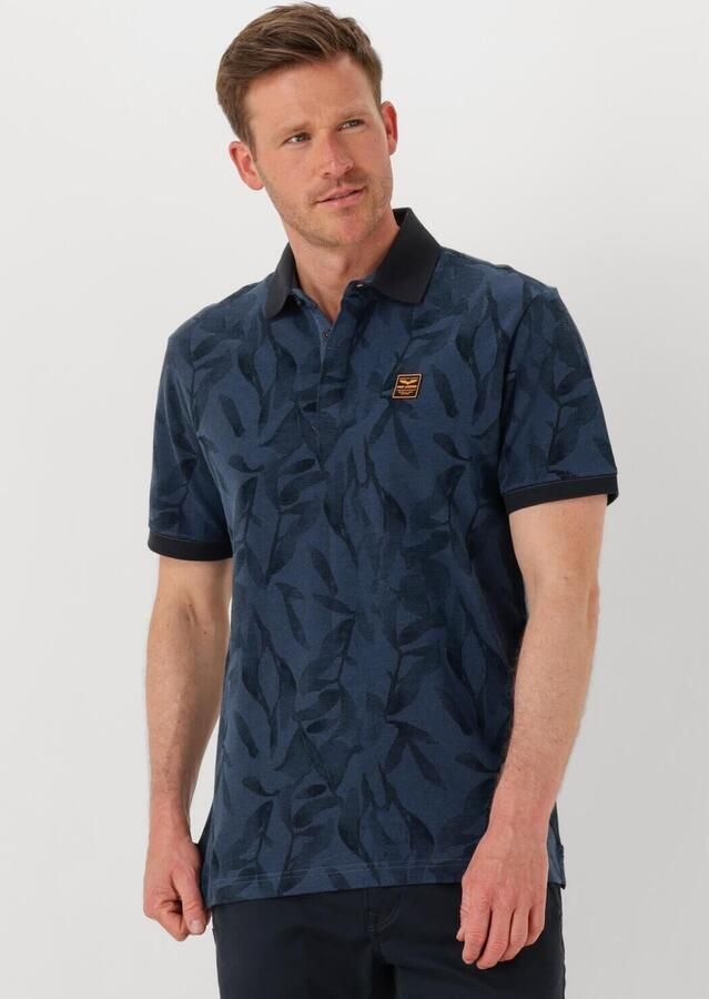 PME LEGEND Heren Polo's & T-shirts Two Tone Pique Printed Blauw - Foto 4