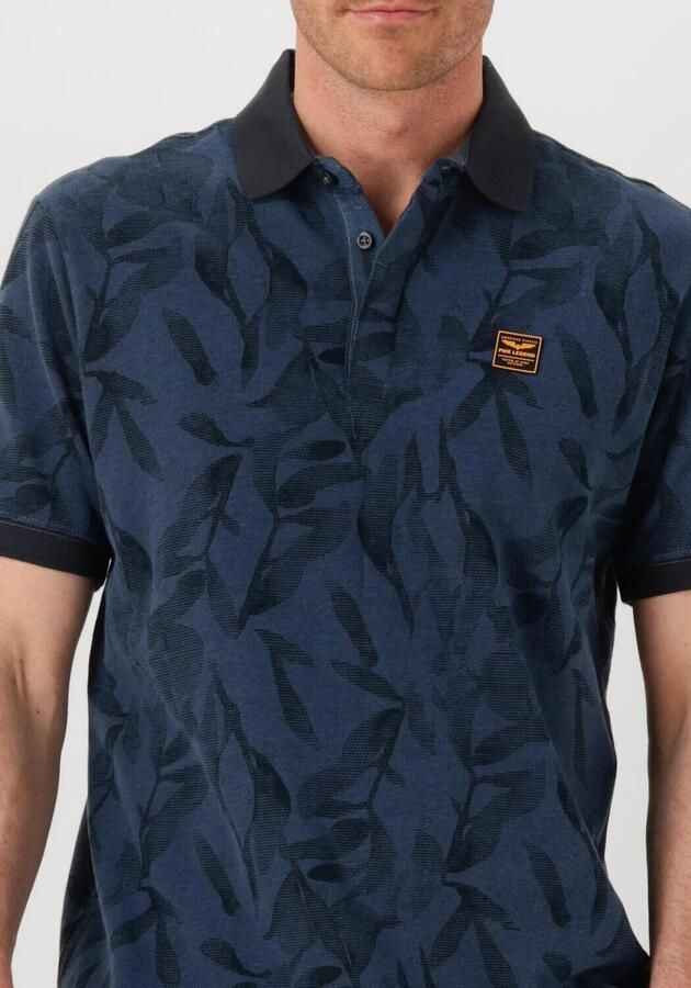 PME LEGEND Heren Polo's & T-shirts Two Tone Pique Printed Blauw - Foto 3