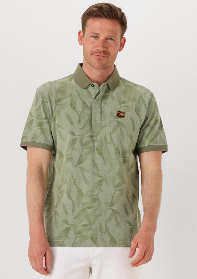 PME LEGEND Heren Polo's & T-shirts Two Tone Pique Printed Groen - Foto 4