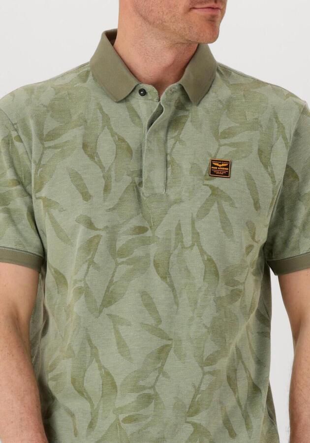 PME LEGEND Heren Polo's & T-shirts Two Tone Pique Printed Groen - Foto 3