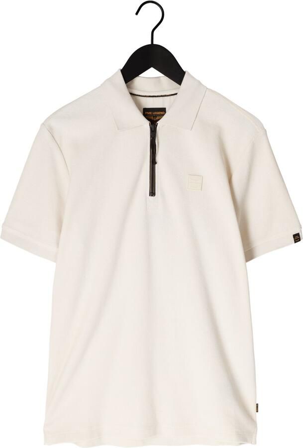 PME LEGEND Heren Polo's & T-shirts Waffle Structure Pique Creme - Foto 2