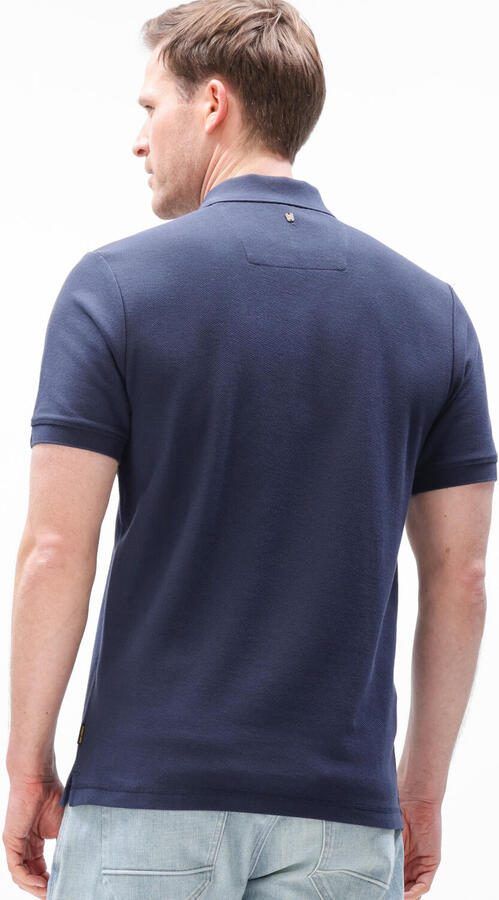 PME LEGEND Heren Polo's & T-shirts Waffle Structure Pique Donkerblauw - Foto 4