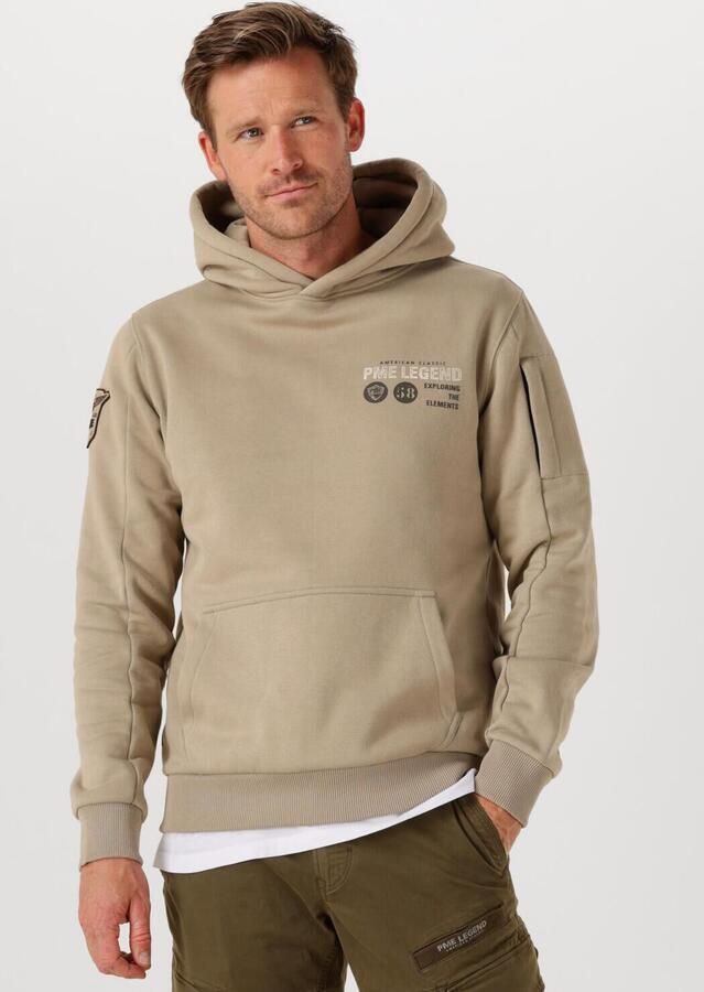 PME LEGEND Heren Truien & Vesten 3t Cross Fleece Zand - Foto 4
