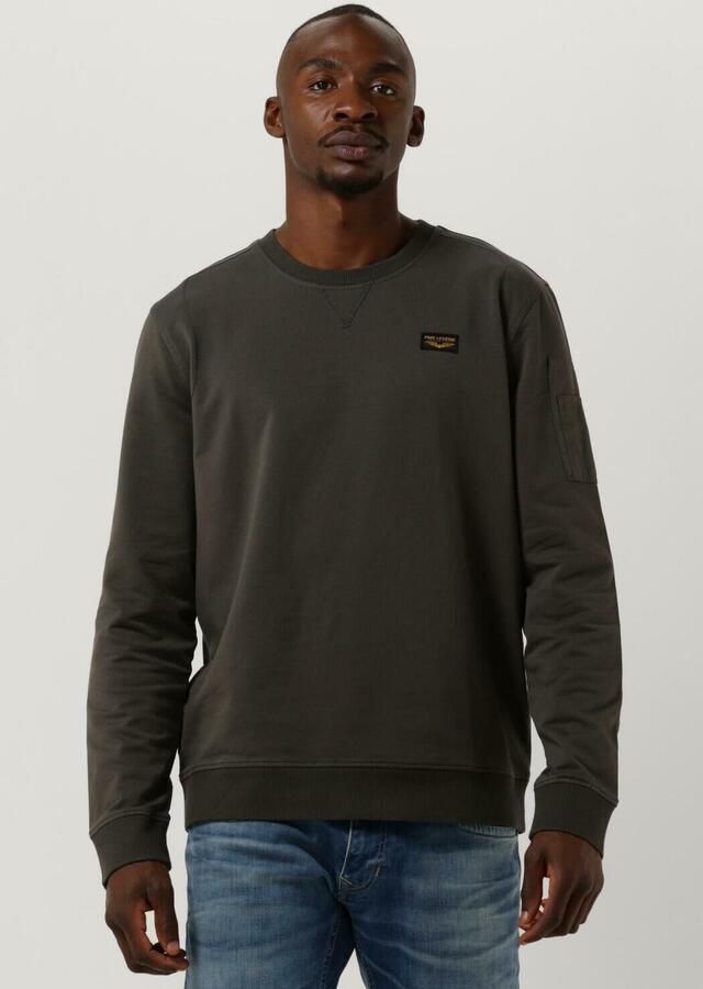 PME Legend Bruine Longsleeve met Schouderdetails Green Heren - Foto 2