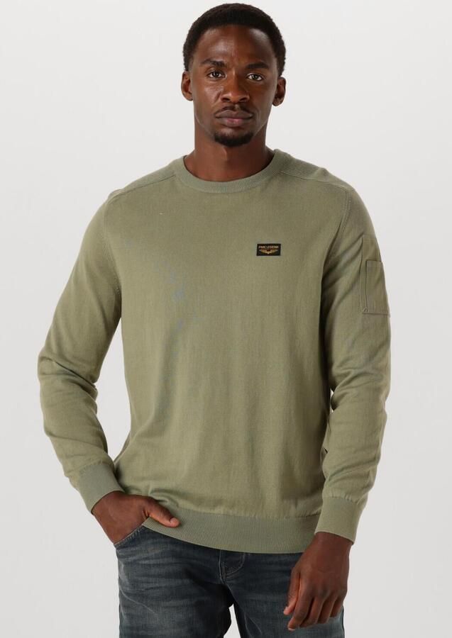PME LEGEND Heren Truien & Vesten American Classic Knit Khaki - Foto 4