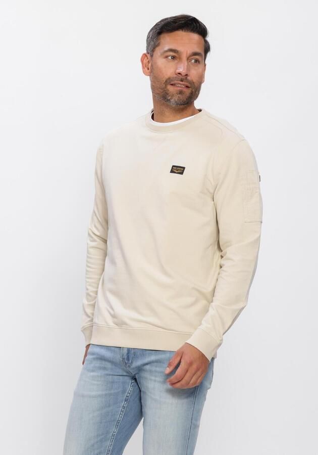 PME LEGEND Heren Truien & Vesten American Classic Sweat Ecru