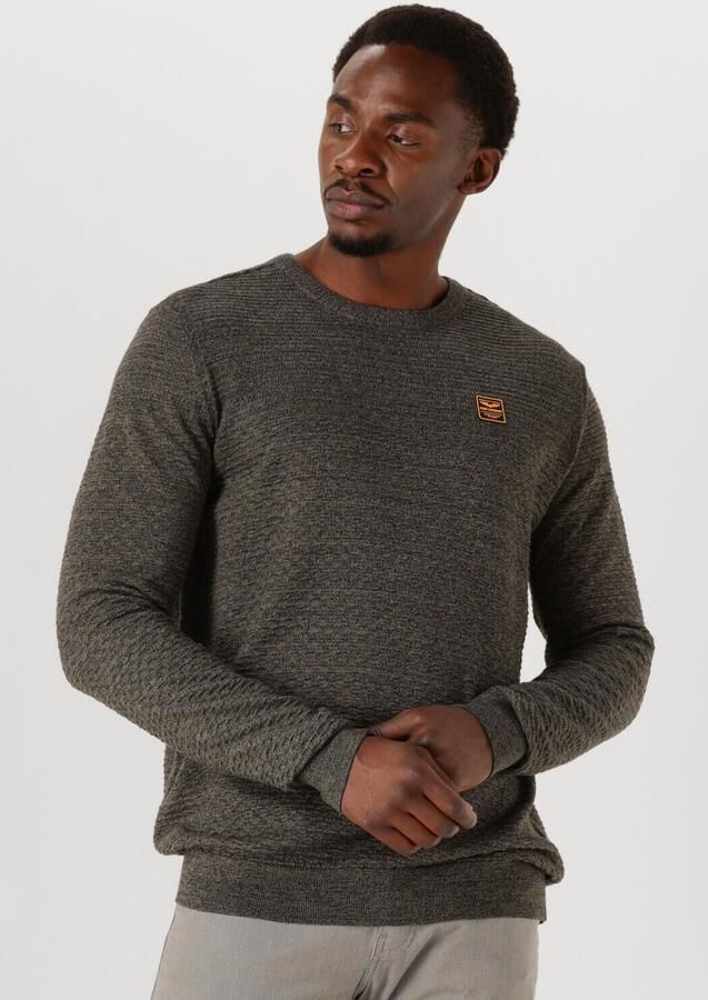 PME LEGEND Heren Truien & Vesten Cotton Mouline Donkergroen - Foto 4