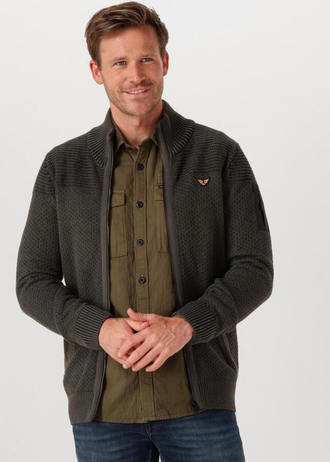 PME LEGEND Heren Truien & Vesten Cotton Structure Donkergrijs - Foto 4