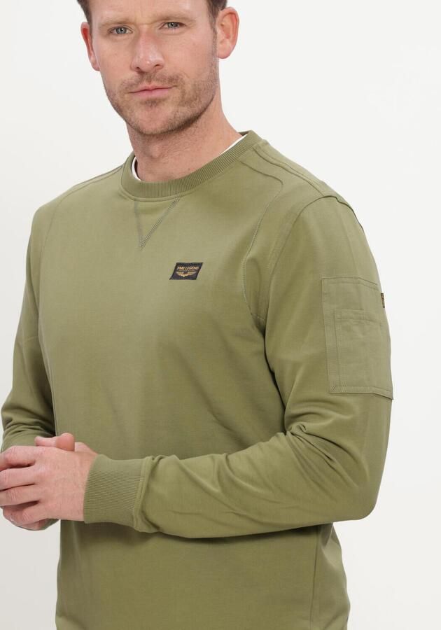 PME LEGEND Heren Truien & Vesten Crewneck American Classic Khaki - Foto 4