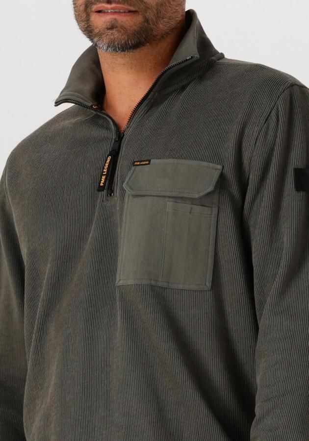 PME LEGEND Heren Truien & Vesten Flat Knit Look Jersey Donkergroen - Foto 2