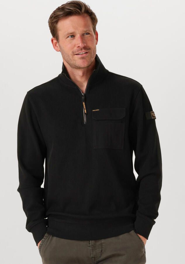 PME LEGEND Heren Truien & Vesten Flat Knit Look Jersey Zwart - Foto 4