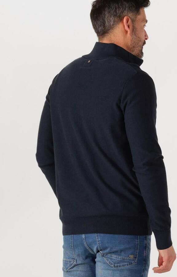 PME LEGEND Heren Truien & Vesten Half Zip Collar Cotton Modal Donkerblauw - Foto 3