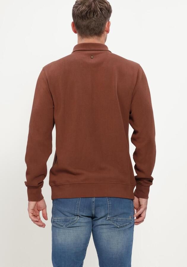 PME LEGEND Heren Truien & Vesten Half Zip Collar Flat Bruin - Foto 3