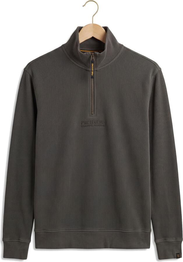 PME LEGEND Heren Truien & Vesten Half Zip Collar Flat Donkergrijs - Foto 4