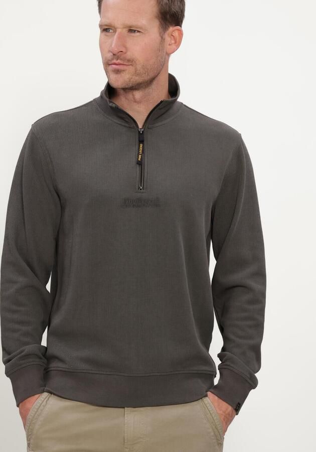 PME LEGEND Heren Truien & Vesten Half Zip Collar Flat Donkergrijs - Foto 3