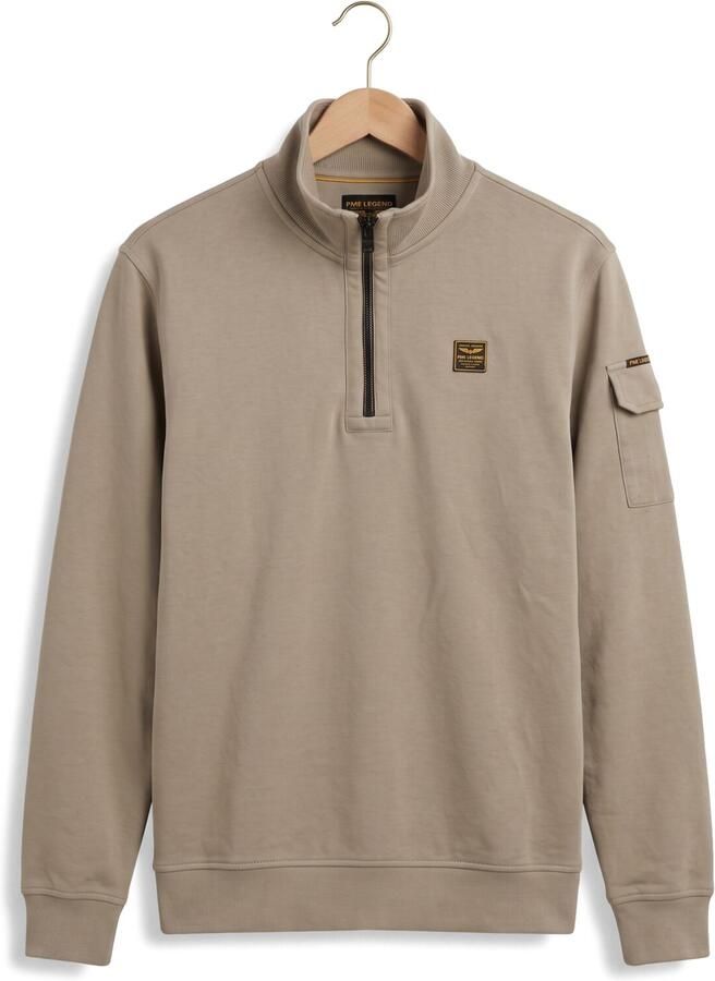 PME LEGEND Heren Truien & Vesten Half Zip Collar Interlock Jersey Beige - Foto 2