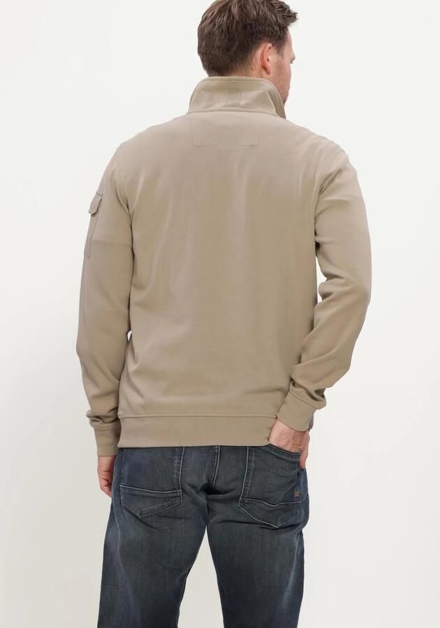 PME LEGEND Heren Truien & Vesten Half Zip Collar Interlock Jersey Beige - Foto 3