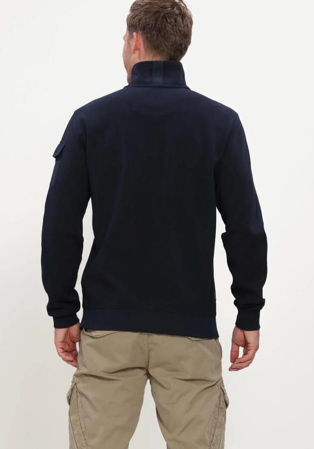 PME LEGEND Heren Truien & Vesten Half Zip Collar Interlock Jersey Donkerblauw - Foto 3