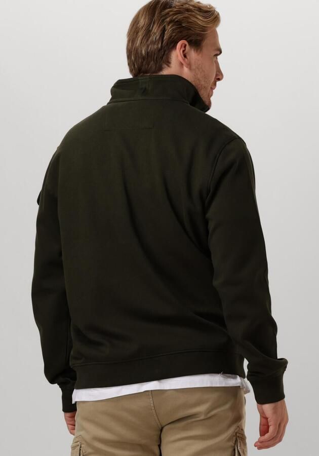 PME LEGEND Heren Truien & Vesten Half Zip Collar Interlock Jersey Groen