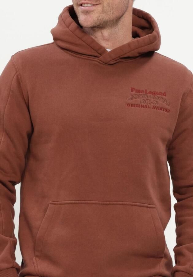 PME LEGEND Heren Truien & Vesten Hooded 3t Cross Fleece Bruin - Foto 4