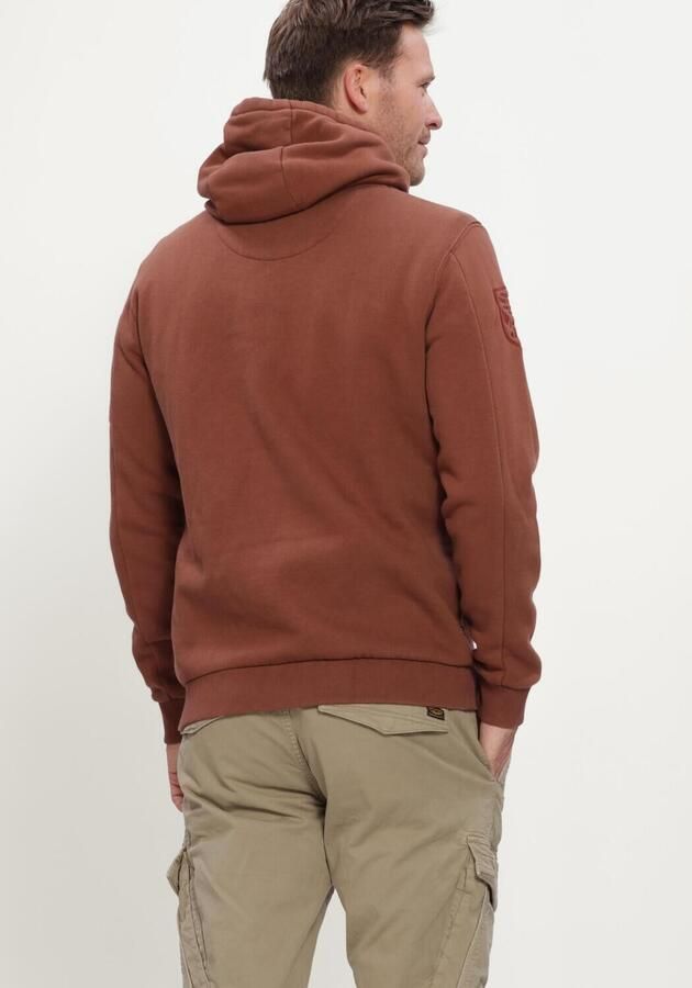 PME LEGEND Heren Truien & Vesten Hooded 3t Cross Fleece Bruin - Foto 3