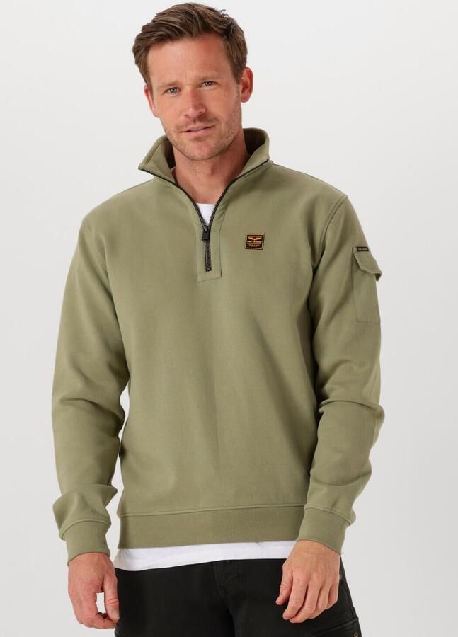 PME LEGEND Heren Truien & Vesten Interlock Jersey Olijf - Foto 4