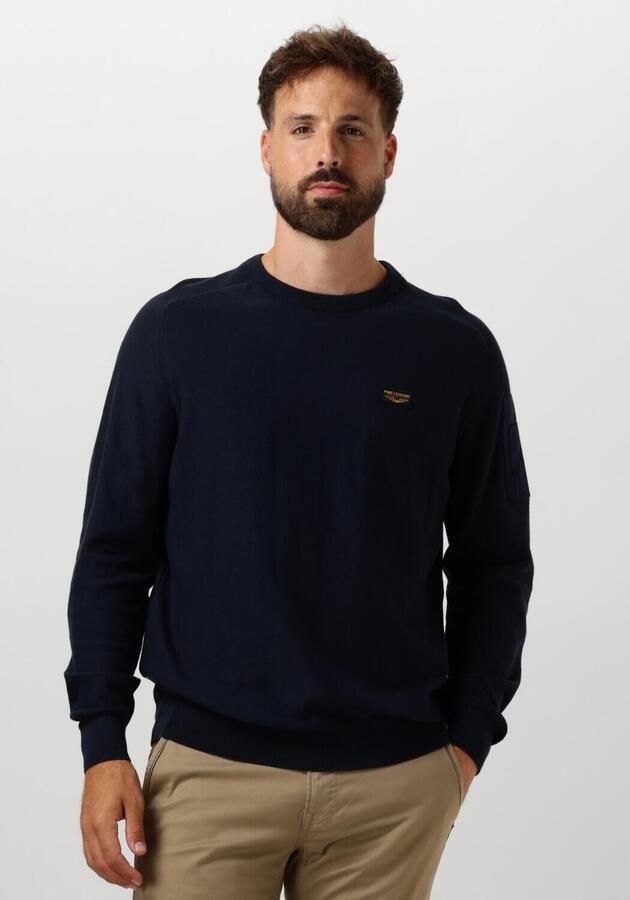PME LEGEND Heren Truien & Vesten R-neck American Classic Buckley Knit Blauw - Foto 4