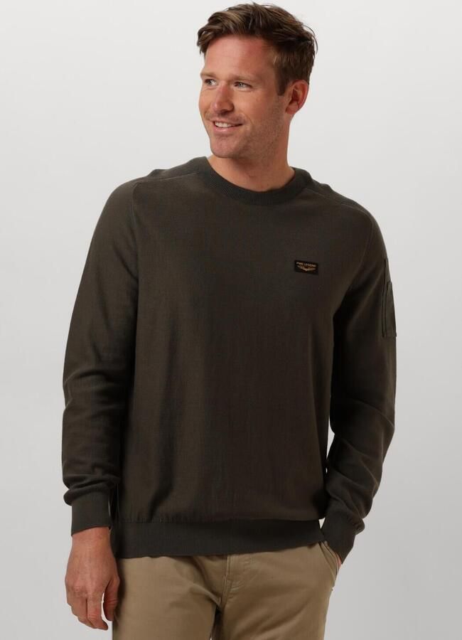 PME LEGEND Heren Truien & Vesten R-neck American Classic Buckley Knit Groen - Foto 4