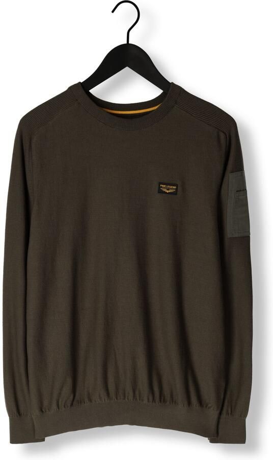 PME LEGEND Heren Truien & Vesten R-neck American Classic Buckley Knit Groen - Foto 3