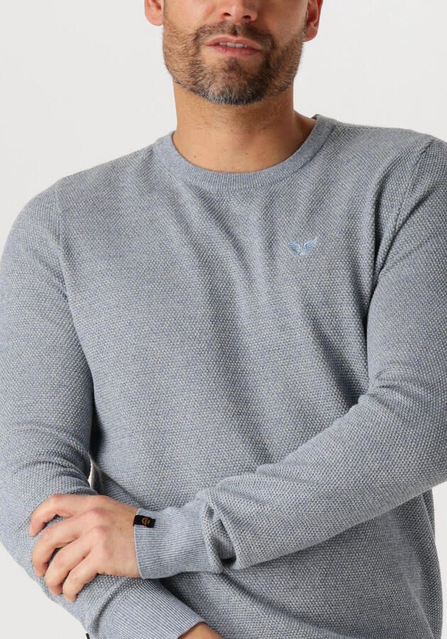 PME LEGEND Heren Truien & Vesten R-neck Cotton Modal Blauw