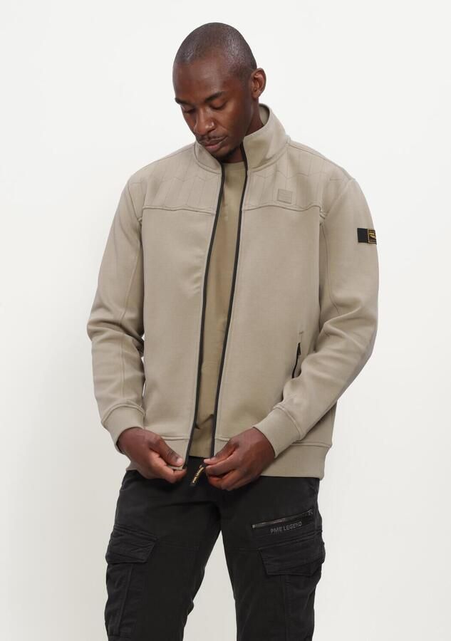 PME LEGEND Heren Truien & Vesten Zip Jacket Interlock Sweat Beige