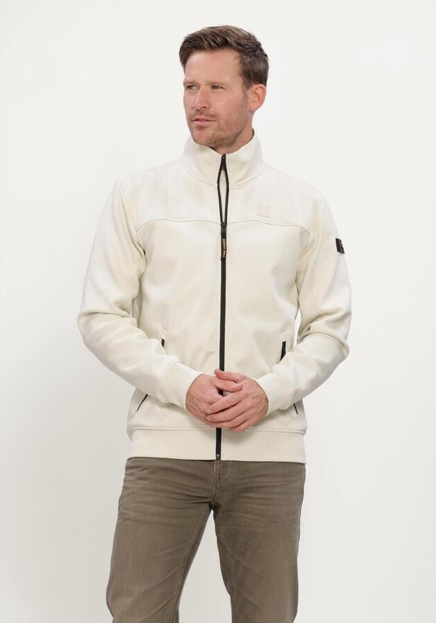 PME LEGEND Heren Truien & Vesten Zip Jacket Interlock Sweat Ecru