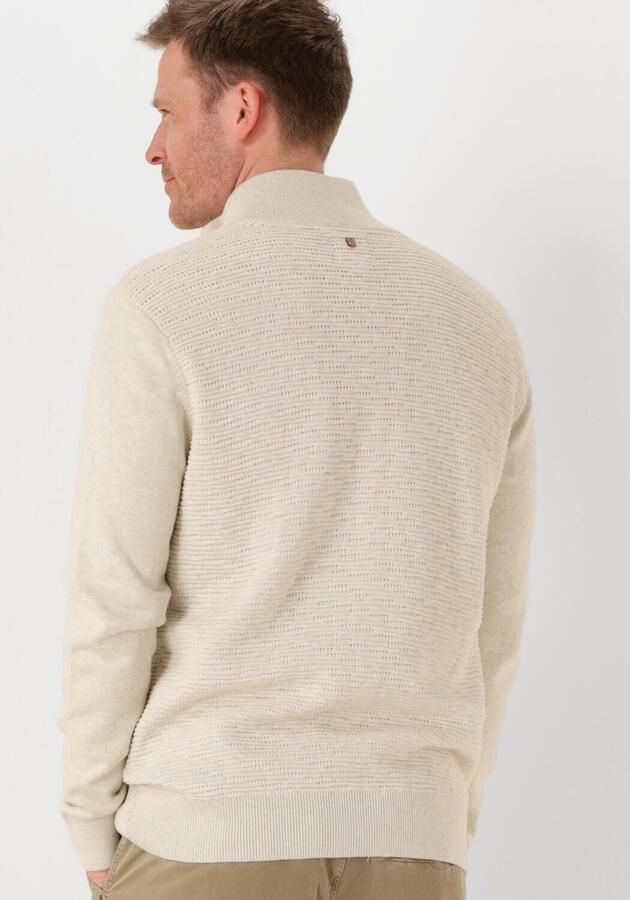 PME LEGEND Heren Truien & Vesten Zip Jacket Structure Cotton Ecru