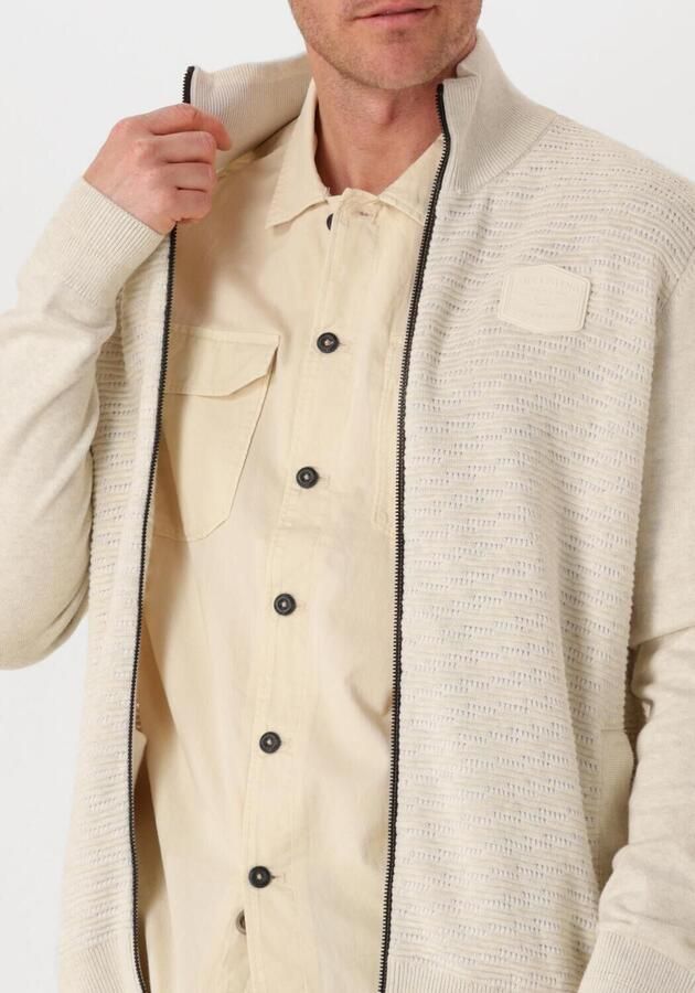 PME LEGEND Heren Truien & Vesten Zip Jacket Structure Cotton Ecru - Foto 2