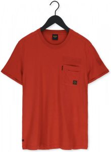 PME Legend Rode T shirt Short Sleeve R neck Play Single Jersey