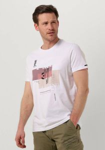 PME Legend Witte T-shirt Short Sleeve R-neck Single Jersey Mercerised