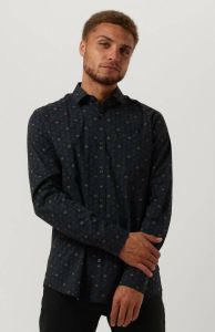 PME Legend Zwarte Casual Overhemd Long Sleeve Shirt Print On Cotton Lycra