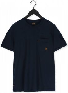 PME Legend Zwarte T shirt Short Sleeve R neck Play Single Jersey