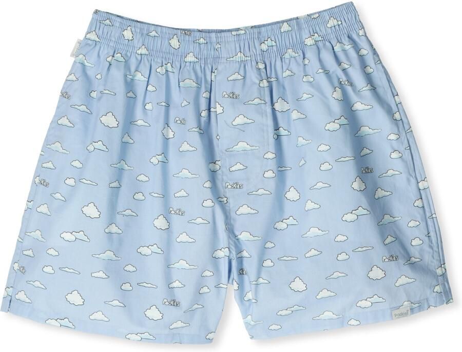 POCKIES Heren Boxershorts Clouds Blauw - Foto 2