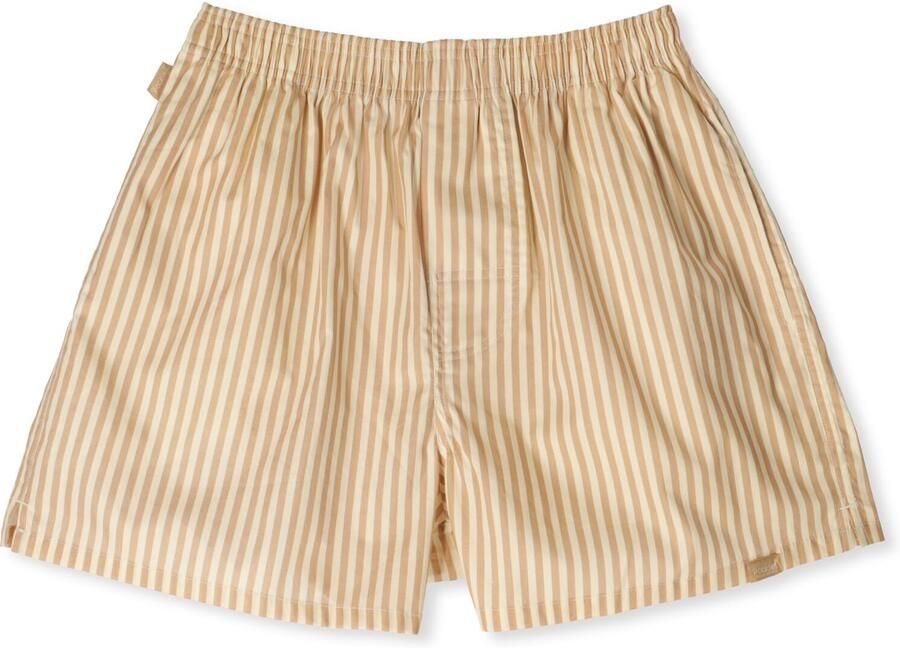 POCKIES Heren Boxershorts Striped Beige